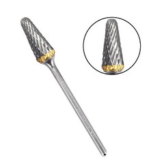 10pcs Tungsten Carbide Dental Lab Acrylic Bur Drill 2.35mm For Polishing Teeth