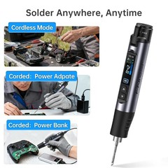 FNIRSI HS-03 Cordless Soldering Iron USB-C Rechargeable 2600mAh 5 Temp Setting