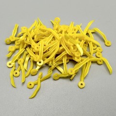 1000Pcs Dental Plastic Wedges W End Circular Holes Concave Design Diastema Wedge