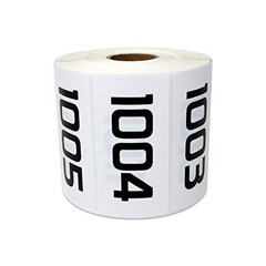 Officesmartlabels – To Consecutive Number Sticker Bundle For