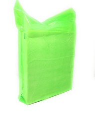 100 Pack 15″ x 18+2″ 1.25 mil Thick – Orange Merchandise Plastic Shopping Bags