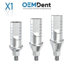 Straight Shoulder Abutment Conical Connection RP Nobel Active®️ Compatible