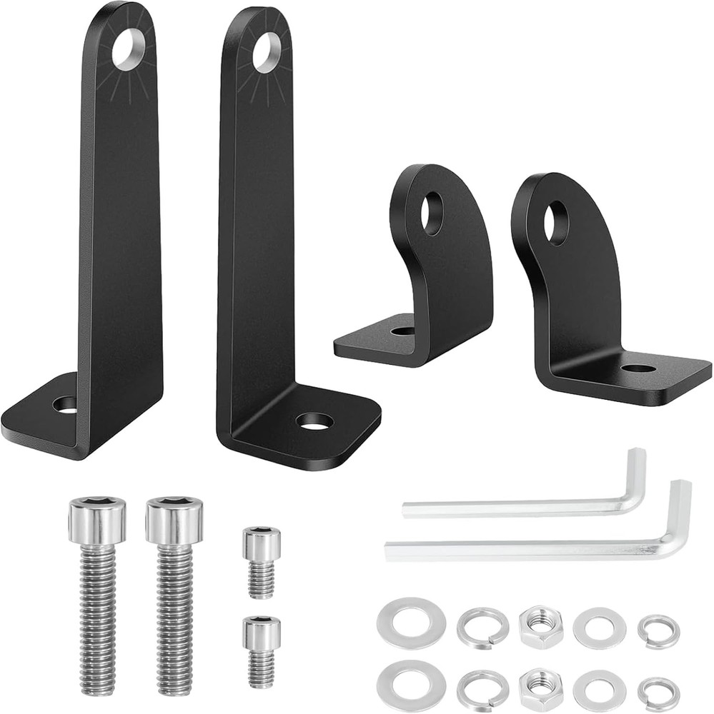 Mounting Bracket, 4PCS Universal Side Mounted Brackets Kit for Singl Size: 3MM