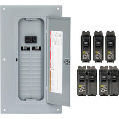 Square D 100 Amp 24-Space 48-Circuit Indoor Main Breaker Panel Box Load Center