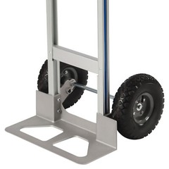 Aluminum Alloy Hand Truck Cart Heavy Duty Dolly W/ Rubber Wheels 440lbs/500lbs