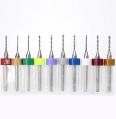 Micro PCB Drill Bits Set 0.95–1.15mm (.037–.0465″) Solid Carbide 1/8″ Shank CNC