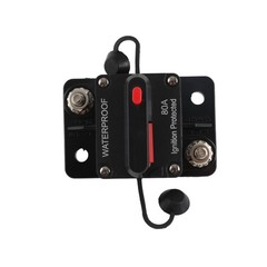 80A AMP Circuit Breaker Fuse 12-48V DC Car Boat Manual Reset Switch IP67