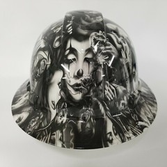 NEW FULL BRIM Hard Hat custom hydro dipped DAY OF DEAD GIRLS TATTOO STYLE