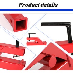 2″ Clamp On Tractor Hitch Bucket Trailer Receiver Ball Mount Tow Attachment
