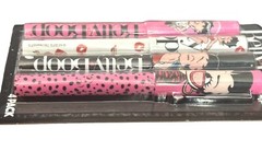 Set of 4 Ink Pens- Betty Boop- 4 different pens- pink black white red lips heart