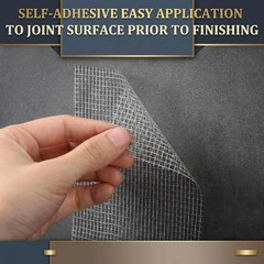 Innconee 150 ft x 4 Inch Cement Board Joint Tape Self Adhesive Durable Gray F