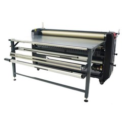 US Stock QOMOLANGMA Roller Heat Transfer Machine 67in for Textiles/Banner 1PH