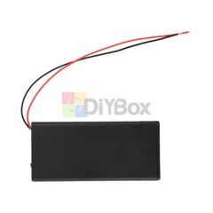 3.7V 2 x18650 Battery Holder Box Storage Case Parallel Battery Holder With Cable