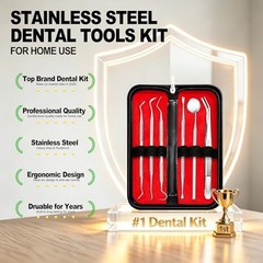 Dental Tools Pick Teeth Cleaning Hygiene Kit Plaque Remover for Steel