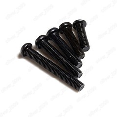 Black 304 Stainless Steel Phillips Cross Pan Head Screws Bolts M1.6 M2 M3 M4