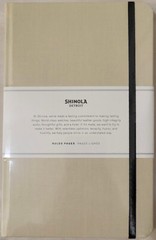 Shinola Detroit Medium Hard Linen Ruled Journal Cream 5.25×8.25 192 Ruled Pages