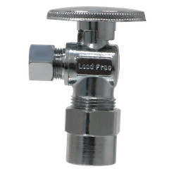 2 Pcs XFITTING 1/2″ CPVC x 3/8″ OD Compression Angle Stop Valve, 1/4 Turn