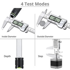 Digital Caliper Micrometer LCD Gauge Vernier Electronic Measuring Tool 6″ 150mm
