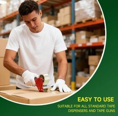 72 Rolls Clear Packing Tape 2 Mil 1.88″ x 40 Yards Heavy Duty Shipping Tape Bulk