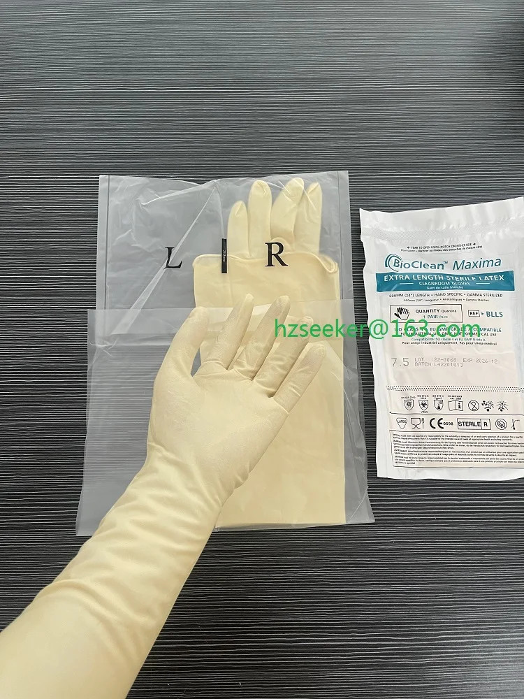 24 inch Disposable Latex Cleanroom Glove full arm protection