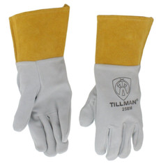 Tillman 25BM Pearl Deerskin Split Leather TIG Protective Welding Gloves 4″ Cuff