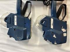SATO AVERY DENNISON 216 Price Sticker Gun Retail Store Blue 2 Line Lot Of 3