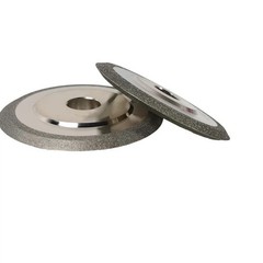 Diamond Grinding Wheel 4 Inch V-Shaped Groove 60 Degree Fine Grit 320
