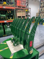 JMA 48in Backhoe Brush Rake 6.5-9 Ton 45mm Pin-On Land Clearing Grapple Steel