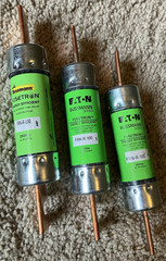 Lot of 3 – Bussmann Eaton Fusetron FRN-R-100 Fuse 250 VAC