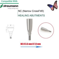 US NC Healing Abutment & Closure Cap Fits Straumann CrossFit BLT Ø3.3 5pcs/set