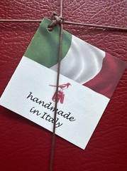 BIEFFE Set Of 3 Small RED Notebooks Gold Bird MOTIF Red Edges 5.5” X 8” Italy
