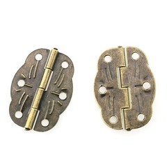 12pcs Jewelry Box Antique Lock Latch Hasp Hinges Handle Box Corner Protectors…
