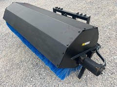 PROWORKS 84″ Hydraulic Angle Broom Skid Steer Attachment Half Poly Wire Brush