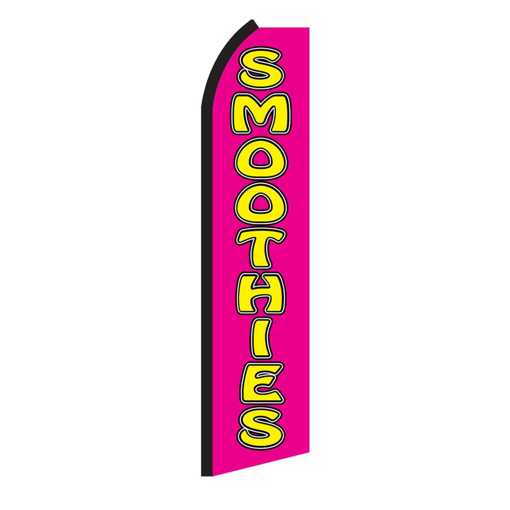 Smoothies Pink & Yellow Swooper Flag