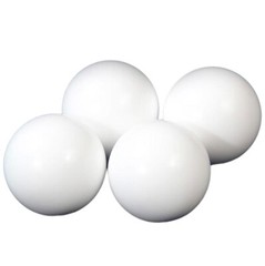 White Solid PTFE Plastic Balls Dia~∅1mm-∅63mm Anticorrosion Diaphragm Pump Ball