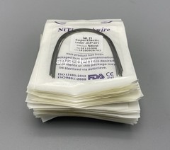 Dental Orthodontic Arch Wire Super Elastic NITI Round Rectangular Natural Form