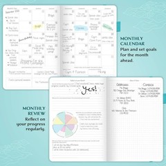 Legend Planner Weekly & Monthly Life Planner A5 (Turquoise)