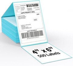 1000/Stack 4″x6″ Fanfold Direct Thermal Shipping Labels Zebra & Rollo Printers