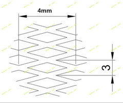 2PCS 300mm X 800mm X 0.5mm Metal Titanium Mesh Sheet Perforated Plate Can Be Cut