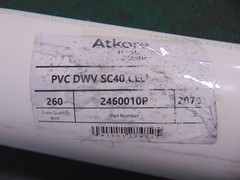 PVC Pipe – 6″ x 10′ – SCH40 – Plain End – Plastic Pipe, Industrial Tubing