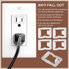 24Pcs Loose Outlet Plug Fix,Snug Plugs for Loose Outlets,Transparent Wall Soc…