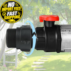 IBC Tote Fittings Adapter 2″ Female Buttress Coarse Thread x 2 inches, Black