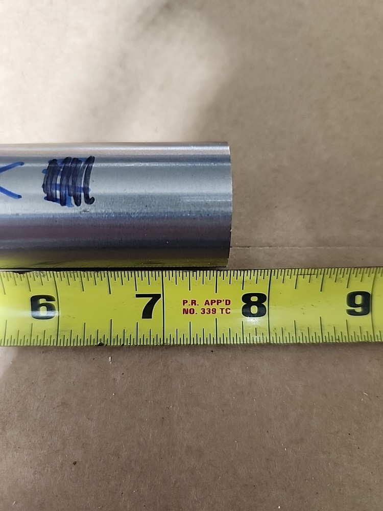 (Tag C70) 1.125″ Dia Titanium Round Rod x 7+” Inch Long 6AL4V-ELI Medical Grade