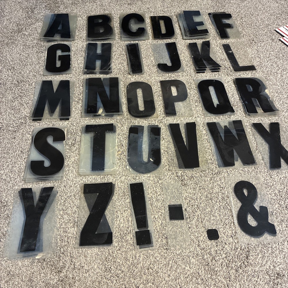 260 Vintage Plastic Marquee Changeable Outdoor Sign 9” Letters And Numbers