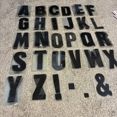 260 Vintage Plastic Marquee Changeable Outdoor Sign 9” Letters And Numbers