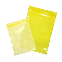 New Flat Yellow Plastic QuickQlick™ Bag Pouches Different QTY and Sizes