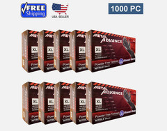 Advance Nitrile Exam Gloves 5mil, Black 1000 Pieces New (S M L XL)