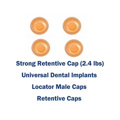US 8PCS Dental 2.4 lbs Overdenture Caps for Attachment Implant Locator Abutment