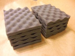 Lot of 10 -soft recycled foam packing sheet pad protection flexible shipping 6×8