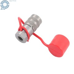 1/4 Inch Flat Face Hydraulic QD Female Coupler 1/4″ NPT No Air Inclusion